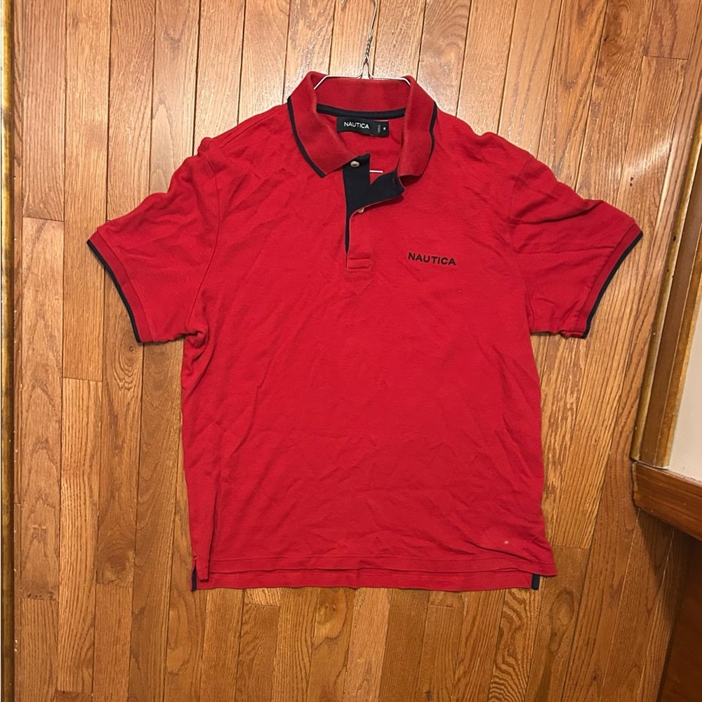 Nautica Men's Vibrant Red Polo Shirt